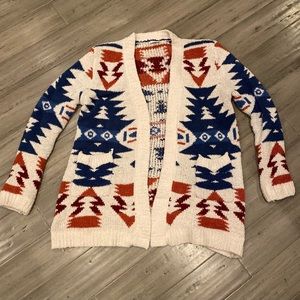 Aztec Boho Festival Grandpa Tribal Cardigan